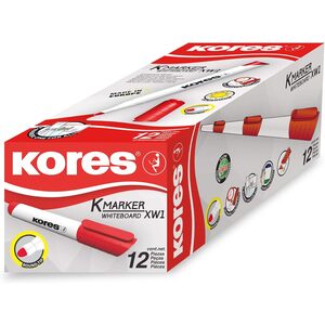 Kores Marqueur pour tableau blanc 'K MARKER', rouge  - 18869