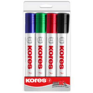 Kores Marqueur pour tableau blanc 'K-Marker', étui de 4