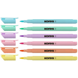 Kores Feutre Brush Tip Marker Pastel Style