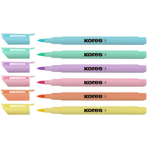 Kores Feutre Brush Tip Marker Pastel Style