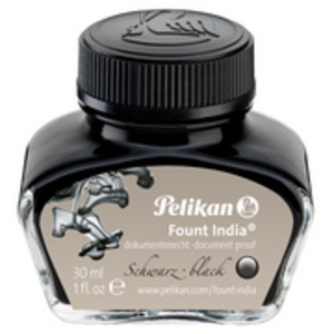 Pelikan Encre 'Fount India', noir, dans un flacon