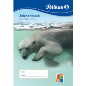 Pelikan Bloc à dessin C 4/10, A4, 100 g/m2, 10 feuilles