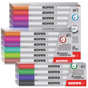 Kores Marqueur non permanent 'K MARKER W1', étui de 4