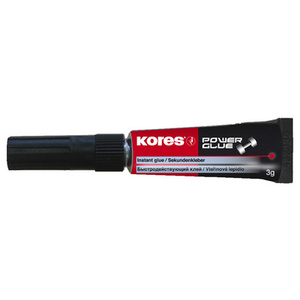 Kores colle instantanée 'PowerGlue' gel, 3 g, tube