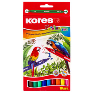 Kores Feutre double pointe Korello 2in1, étui 10
