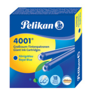Pelikan Cartouches d'encre longues 4001 GTP/18, bleu roi