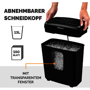 Fellowes Destructeur de documents Powershred 6M, noir