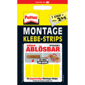 Pattex Pastilles adhésives pour montage, détachables, jaune - 48881