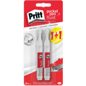 Pritt stylo correcteur Pocket Pen Fluid, carte blister de 2
