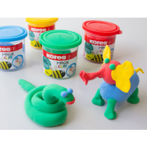 Kores Pâte à modeler 'Magic Clay', assorti