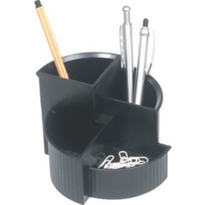helit Pot multifonction Linear, 4 compartiments, noir