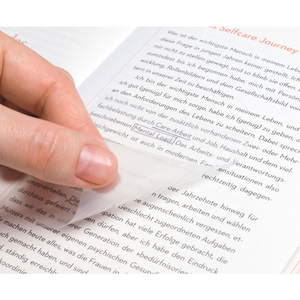 Kores Notes adhésives 'TRANSPARENT', 75 x 75 mm, uni