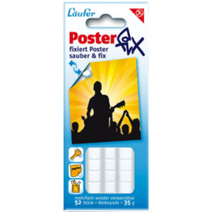 Läufer Pastille adhésive Posterfix, détachable, blanc
