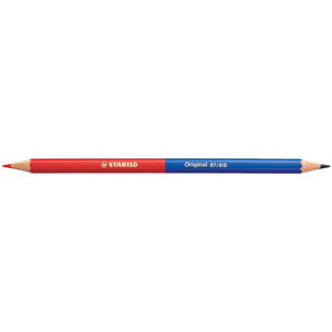 STABILO Crayon bicolore Original, hexagonal, rouge/bleu