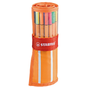 STABILO Feutre à pointe fine point 88, trousse enroulable