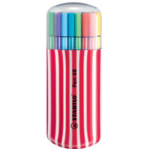 STABILO Feutre Pen 68, zebrui de 20, framboise