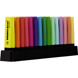 STABILO Surligneur BOSS ORIGINAL, set de table de 15
