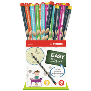 STABILO Crayon graphite EASYgraph, présentoir carton de 36