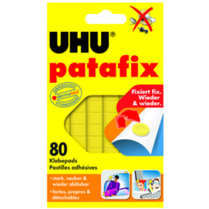 UHU Pâtes adhésives patafix, repositionnable, blanc  - 46734