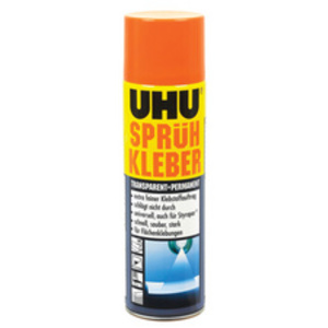 UHU colle en spray, permanent, transparent, 500 ml