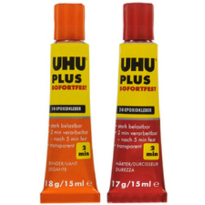 UHU colle a 2 composants PLUS SOFORTFEST, tube de 35 g,