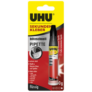 UHU colle instantanée blitzschnell PIPETTE, 3g