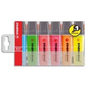 STABILO Surligneur 'BOSS ORIGINAL', étui en PET de 6 - 12446