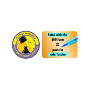 STABILO Surligneur swing cool, étui PET de 4  - 11546