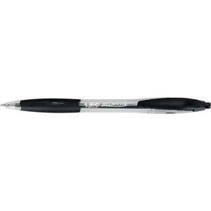 BIC Stylo à bille rétractable Atlantis Classic, noir  - 13000
