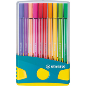 STABILO Feutre Pen 68, ColorParade de 20 pièces, rouge  - 90072