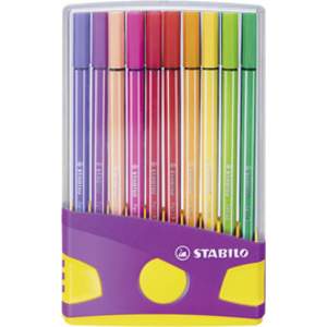 STABILO Feutre Pen 68, ColorParade de 20 pièces, rouge  - 90072