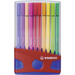 STABILO Feutre Pen 68, ColorParade de 20 pièces, rouge  - 90072