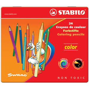 STABILO Crayon de couleur color, hexagonal, étui métallique