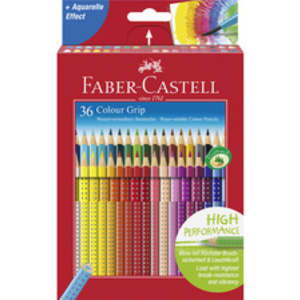 FABER-CASTELL Crayons de couleur Colour GRIP, étui de 24