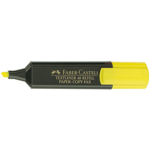 FABER-CASTELL Surligneur TEXTLINER 48 REFILL, jaune