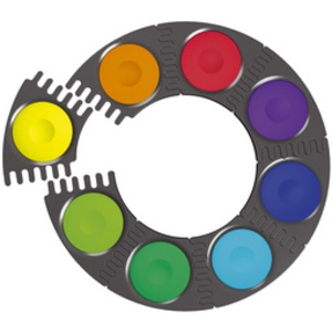 FABER-CASTELL Palette de peinture CONNECTOR, 24 couleurs