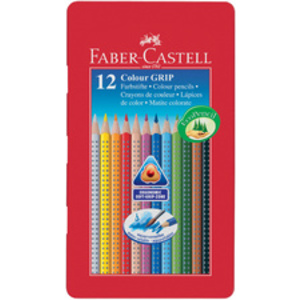 FABER-CASTELL Crayons de couleur Colour GRIP, étui de 12