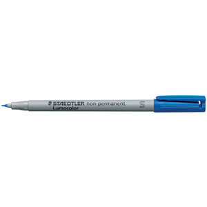 STAEDTLER Marqueur non permanent 312B Lumocolor, bleu