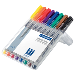 STAEDTLER Marqueur non permanent 312B Lumocolor, étui de 8