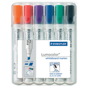 STAEDTLER Marqueur tableau blanc 351B Lumocolor, étui de 4