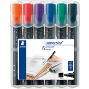 STAEDTLER Marqueur permanent 350 Lumocolor, étui de 4