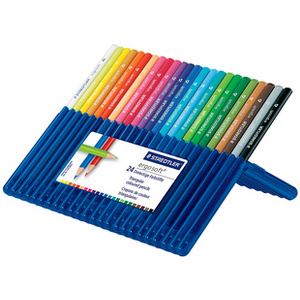 STAEDTLER Crayon de couleur ergosoft triangulaire,étui de 12
