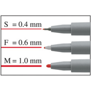 FABER-CASTELL Marqueur NonPermanent MULTIMARK F, rouge