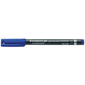 STAEDTLER Marqueur pour CD/DVD Lumocolor, permanent, noir  - 19906