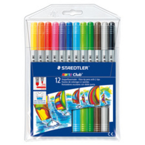 STAEDTLER Feutre de coloriage double pointe Noris,étui de 10