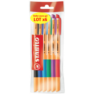 STABILO Stylo à encre gel pointVisco, étui plastique de 10  - 12297