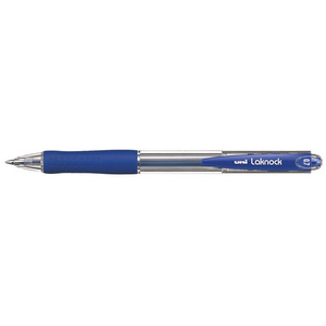 uni-ball Stylo bille rétractable Laknock, extra large, bleu