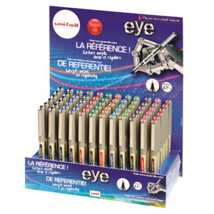uni-ball Stylo roller eye fine UB157E, présentoir de 120