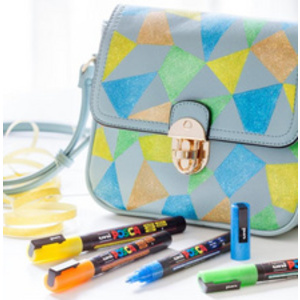 POSCA Marqueur à pigment PC3ML pailleté, étui de 8, assorti