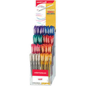 uni-ball Stylo roller encre gel SIGNO Pailleté, présentoir